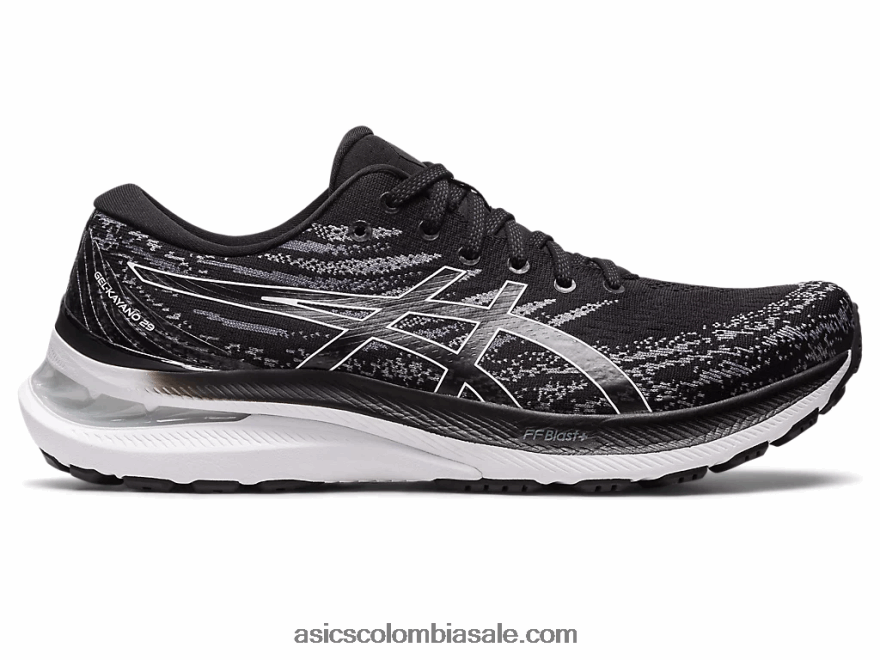 hombres Asics gel-kayano 29 ancho blanco negro 20X82N1177