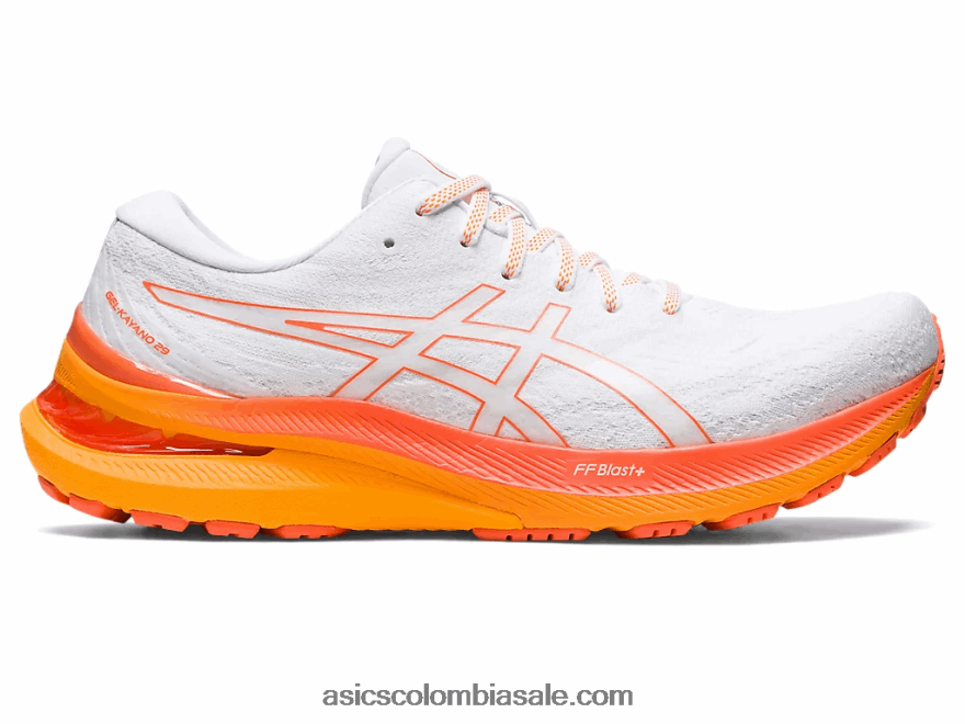 hombres Asics gel-kayano 29 blanco/naranja nova 20X82N330
