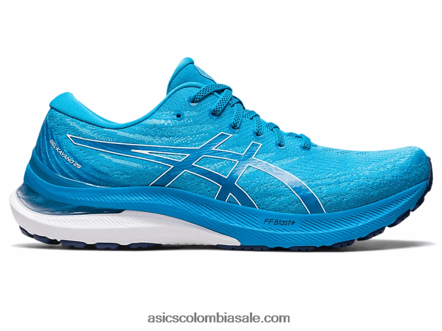 hombres Asics gel-kayano 29 extra ancho isla azul/blanco 20X82N391