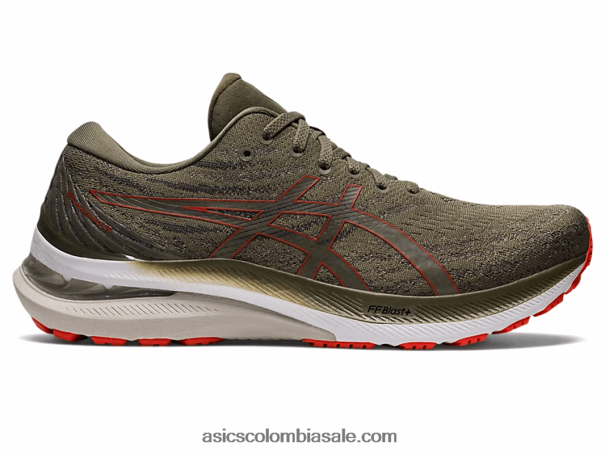 hombres Asics gel-kayano 29 manto verde/tomate cherry 20X82N945