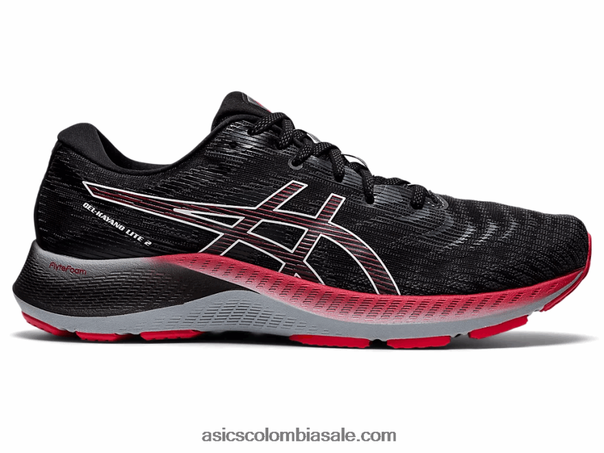 hombres Asics gel-kayano lite 2 blanco negro 20X82N1789