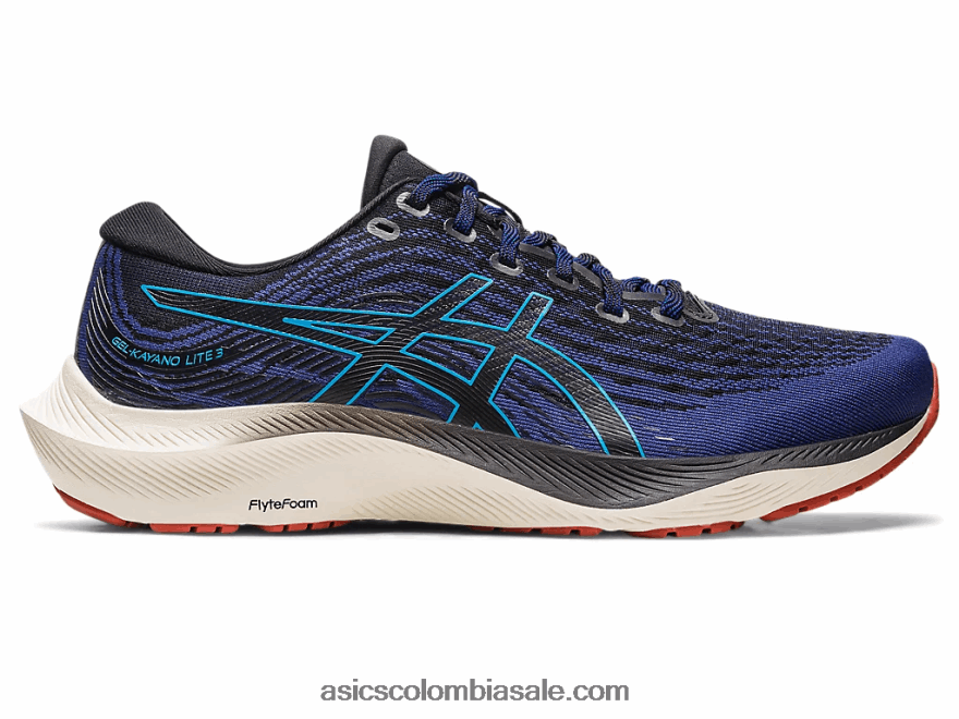hombres Asics gel-kayano lite 3 azul índigo/negro 20X82N635