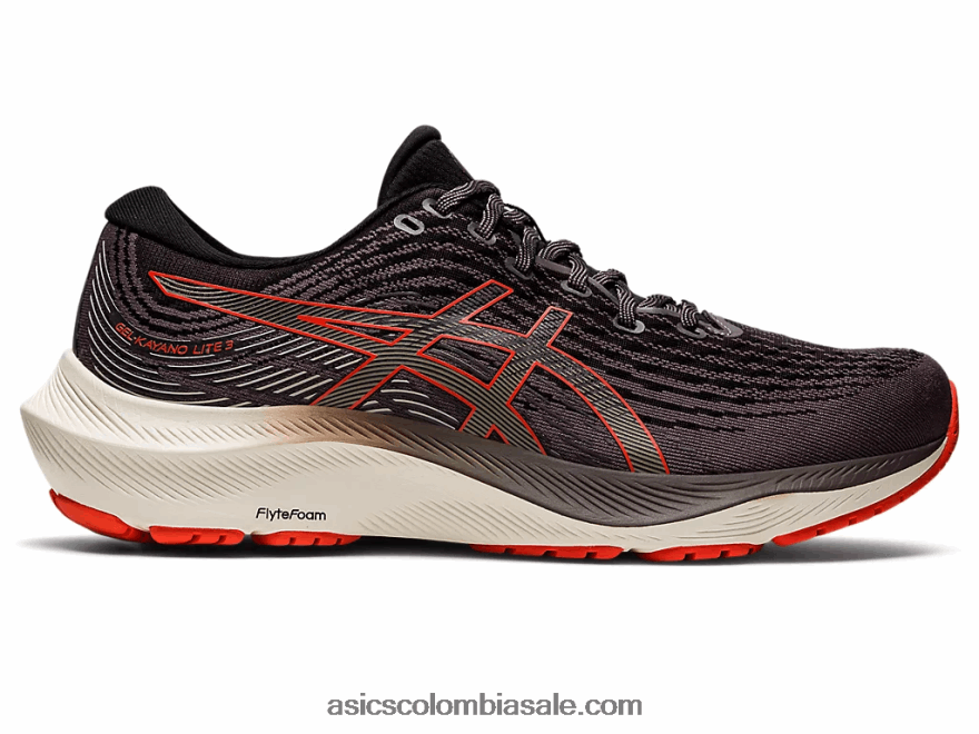 hombres Asics gel-kayano lite 3 sombra de humo/tomate cherry 20X82N827