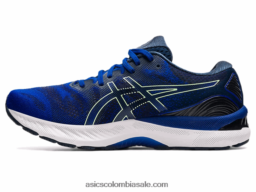 hombres Asics gel-nimbus 23 azul mónaco/lima brillante 20X82N1854