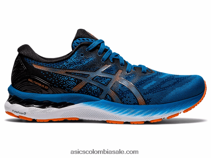 hombres Asics gel-nimbus 23 azul renacido/negro 20X82N1945