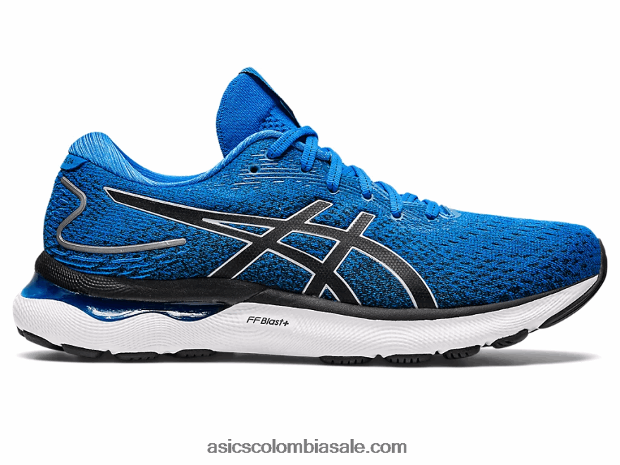 hombres Asics gel-nimbus 24 azul eléctrico/gris piedmont 20X82N920