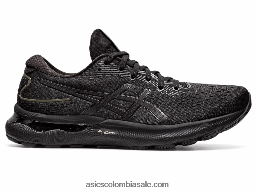 hombres Asics gel-nimbus 24 extra ancho negro 20X82N1523