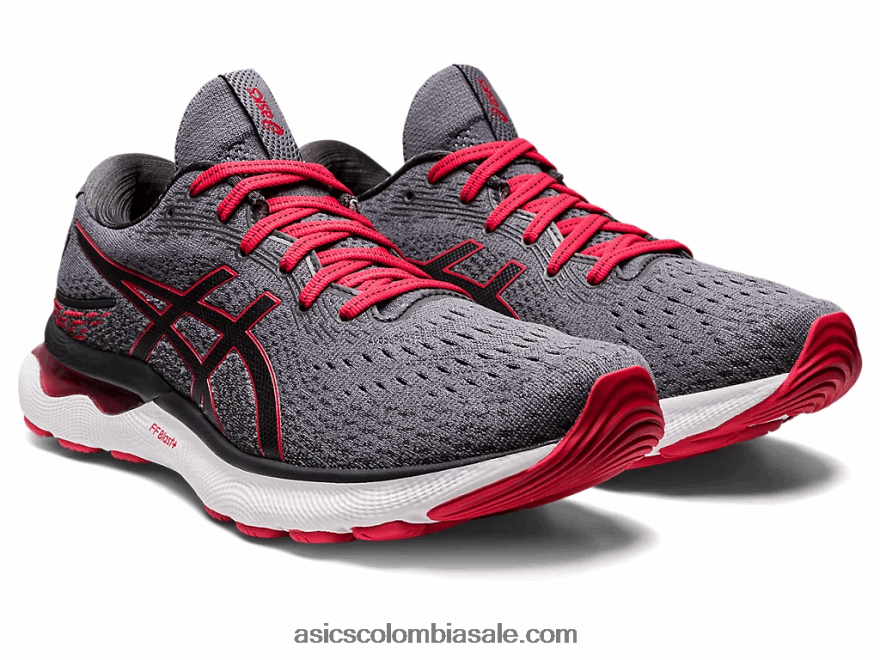 hombres Asics gel-nimbus 24 metrópolis/rojo clásico 20X82N213