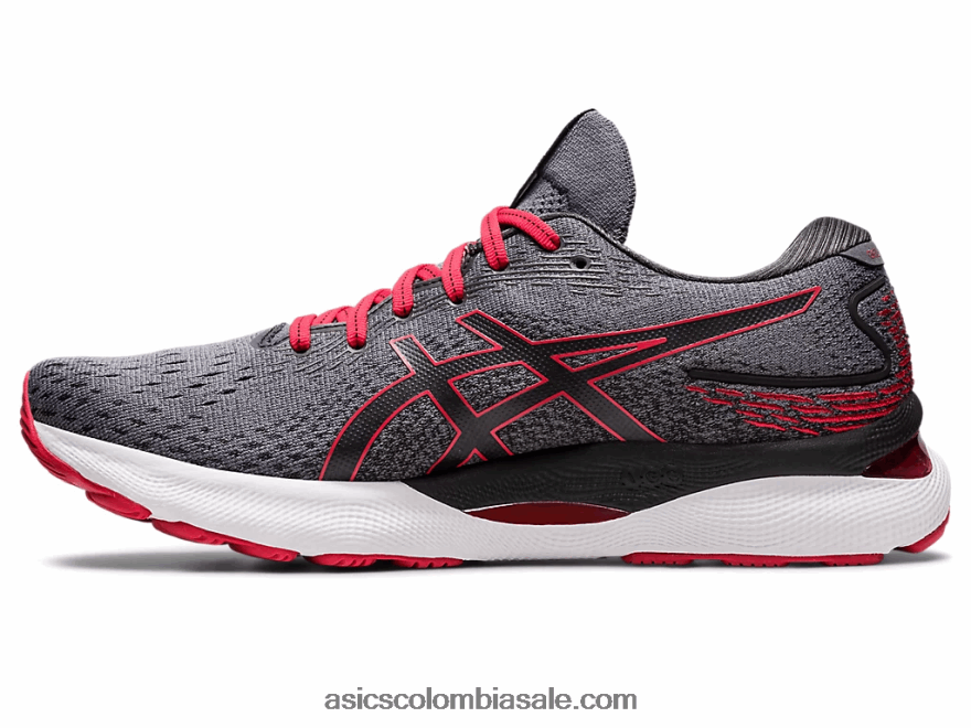 hombres Asics gel-nimbus 24 metrópolis/rojo clásico 20X82N213