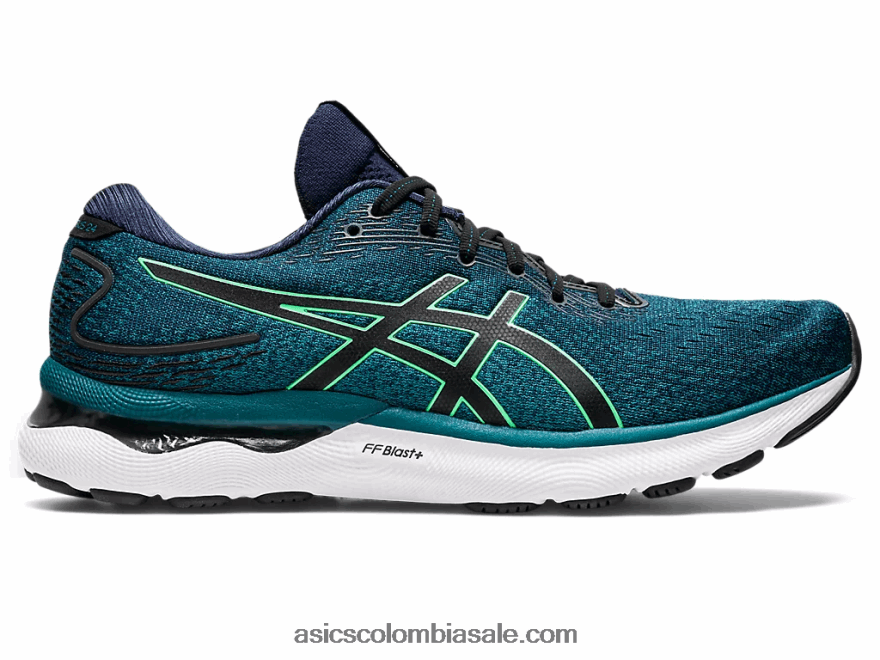 hombres Asics gel-nimbus 24 pino terciopelo/hoja nueva 20X82N913