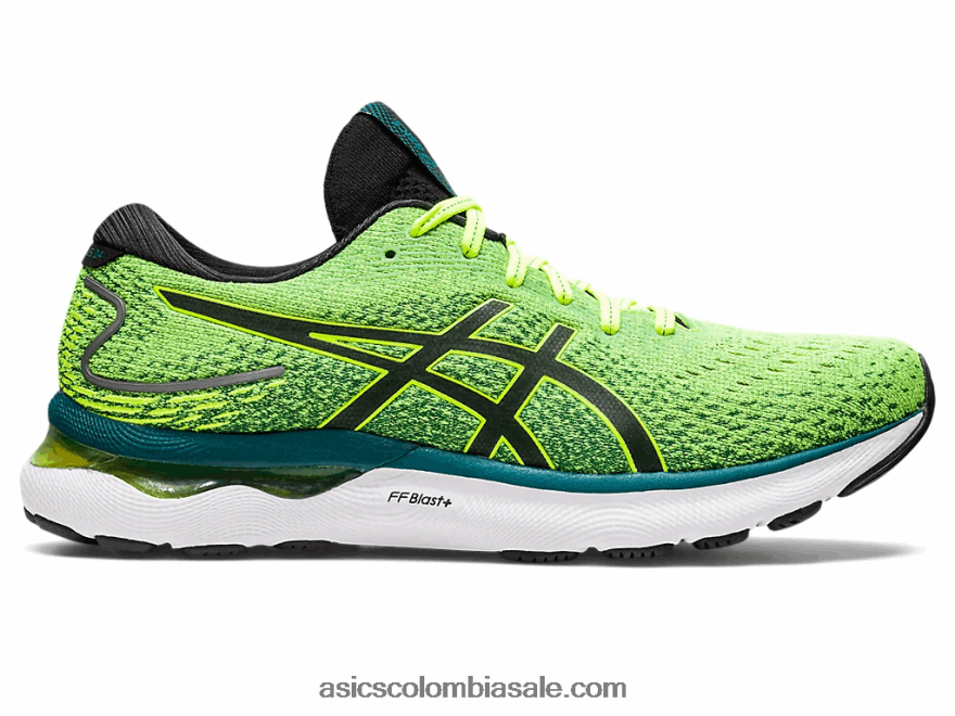 hombres Asics gel-nimbus 24 seguridad amarillo/negro 20X82N1038