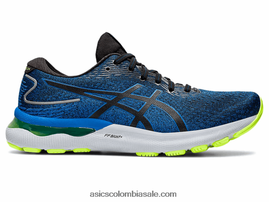 hombres Asics gel-nimbus 24 unidad de negro/lago 20X82N1554
