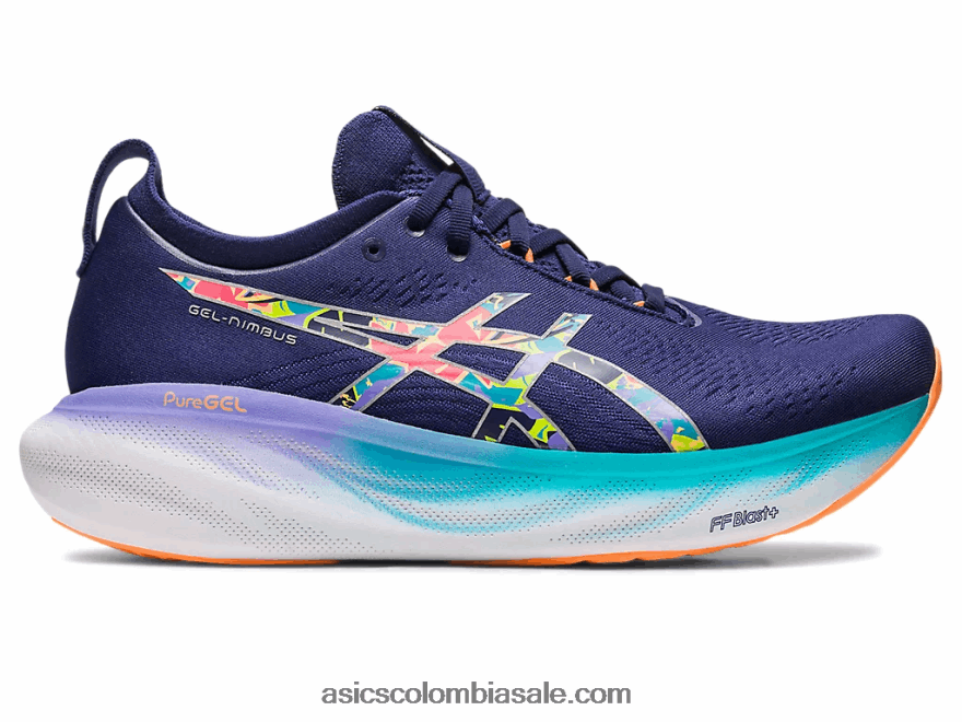 hombres Asics gel-nimbus 25 lite-espectáculo ralladura de lima/espectáculo ligero 20X82N343