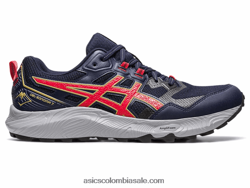 hombres Asics gel-sonoma 7 medianoche/rojo eléctrico 20X82N116