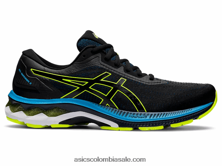 hombres Asics gel-superion 5 azul francés/amarillo de seguridad 20X82N687