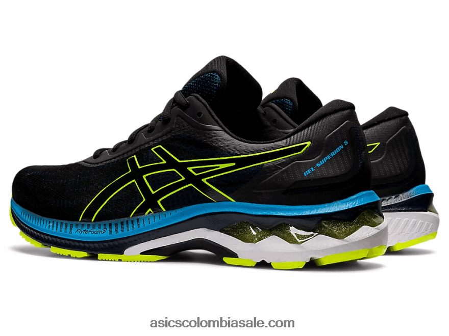hombres Asics gel-superion 5 azul francés/amarillo de seguridad 20X82N687