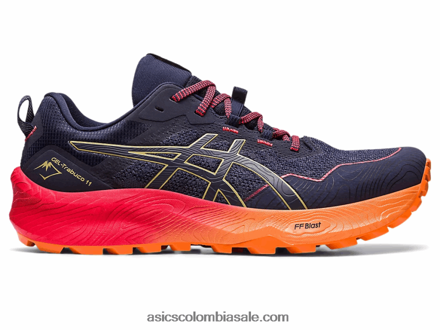 hombres Asics gel-trabuco 11 azul índigo/aceite de oliva 20X82N250