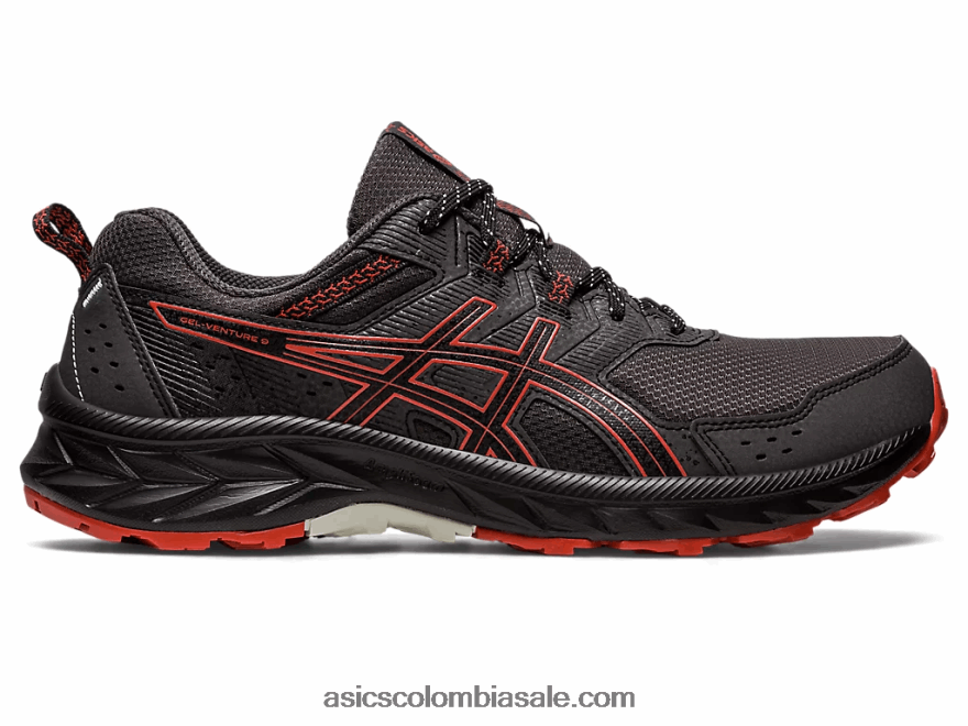 hombres Asics gel-venture extra ancho gris grafito/latte especiado 20X82N81