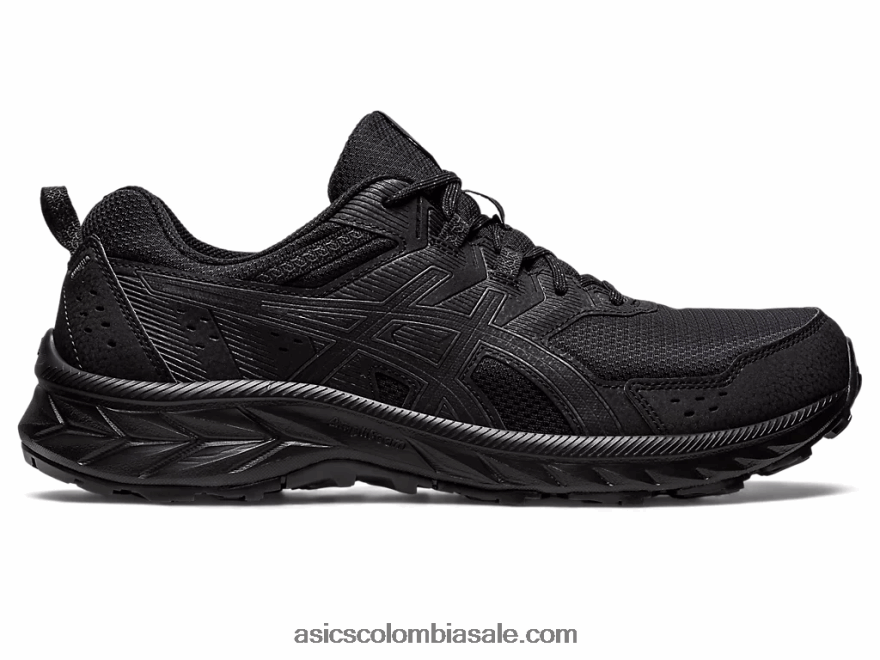 hombres Asics gel-venture extra ancho negro 20X82N139