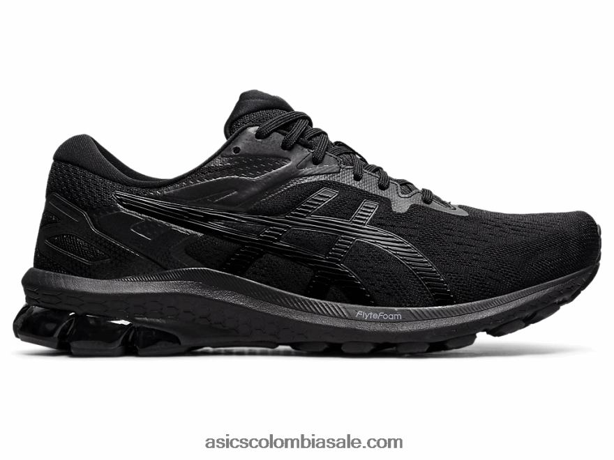 hombres Asics gt-1000 10 extra ancho negro 20X82N1923