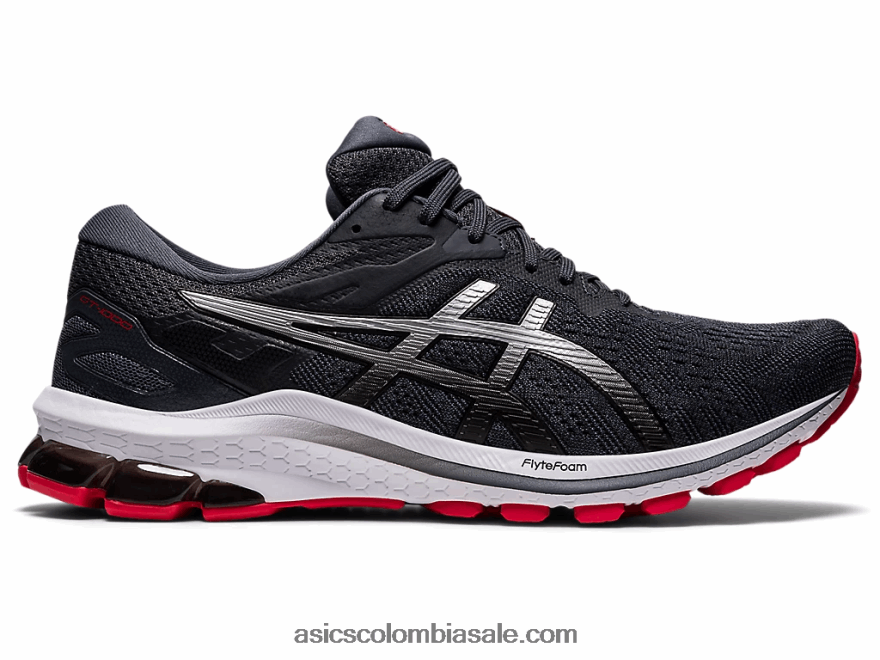hombres Asics gt-1000 10 gris portador/plata pura 20X82N1595