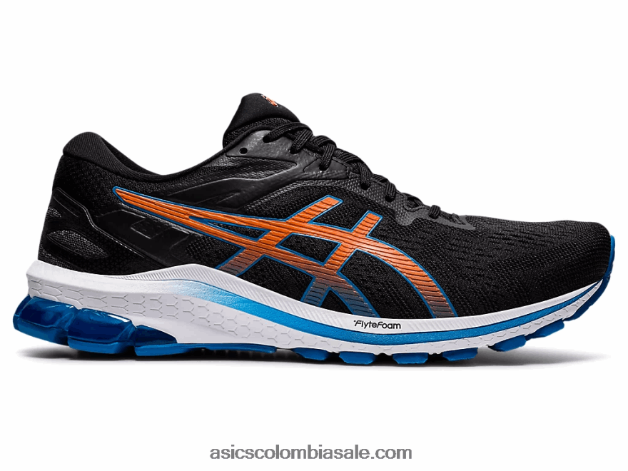 hombres Asics gt-1000 10 negro/azul renacido 20X82N1934