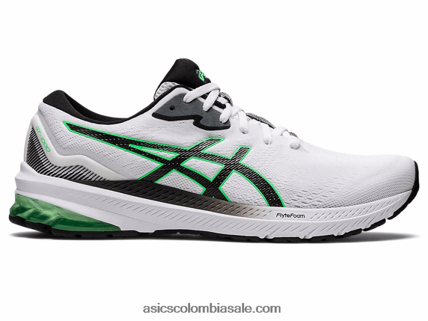 hombres Asics gt-1000 11 blanco negro 20X82N963