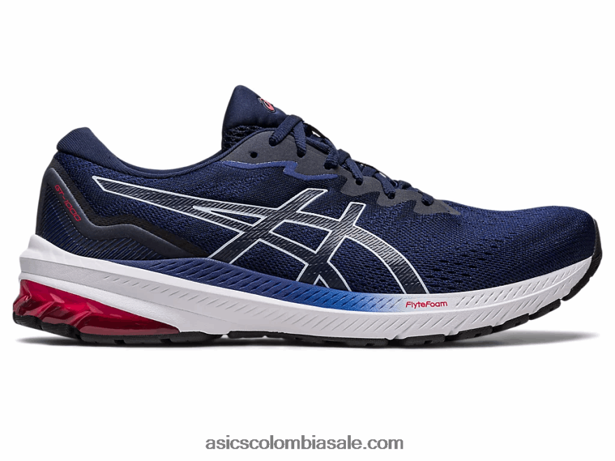 hombres Asics gt-1000 11 de ancho azul índigo/medianoche 20X82N495