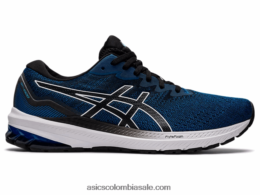 hombres Asics gt-1000 11 extra ancho unidad de lago/negro 20X82N591