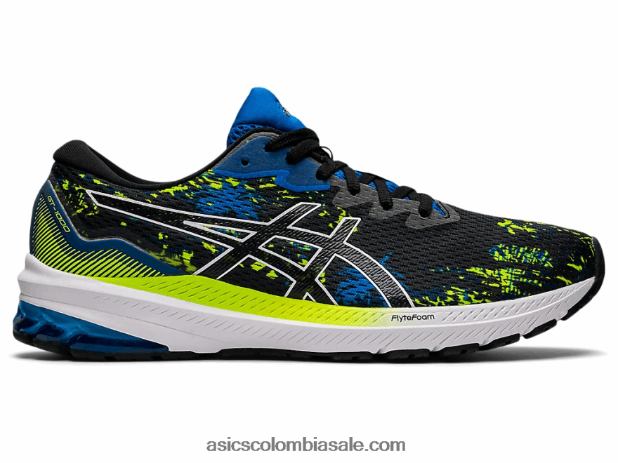 hombres Asics gt-1000 11 negro/azul eléctrico 20X82N1283
