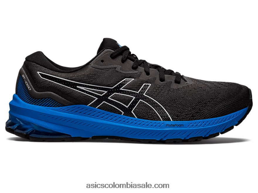 hombres Asics gt-1000 11 negro/azul eléctrico 20X82N935