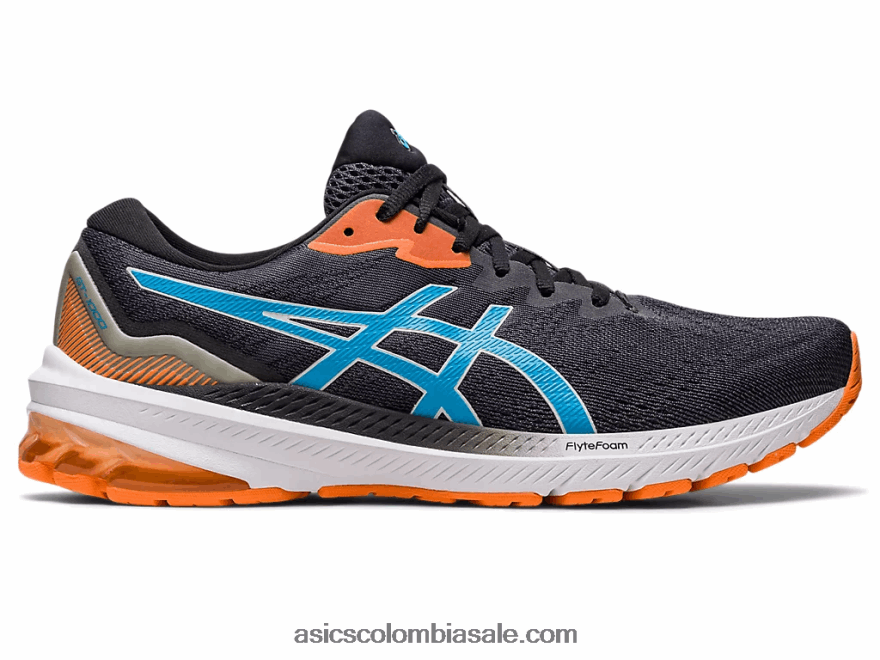 hombres Asics gt-1000 11 negro/azul isla 20X82N438