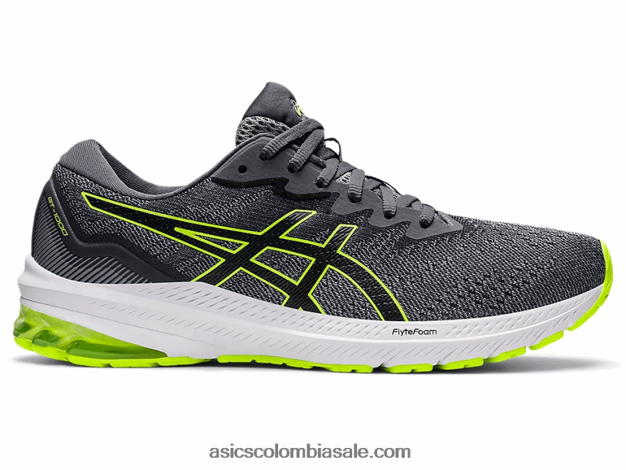 hombres Asics gt-1000 11 yeso/negro 20X82N1275
