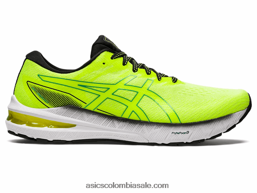 hombres Asics gt-2000 10 amarillo acurrucado/pino aterciopelado 20X82N971