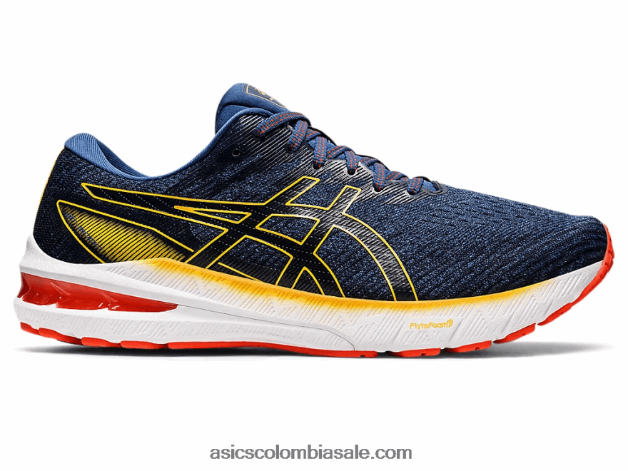 hombres Asics gt-2000 10 azul medianoche/cítrico 20X82N602