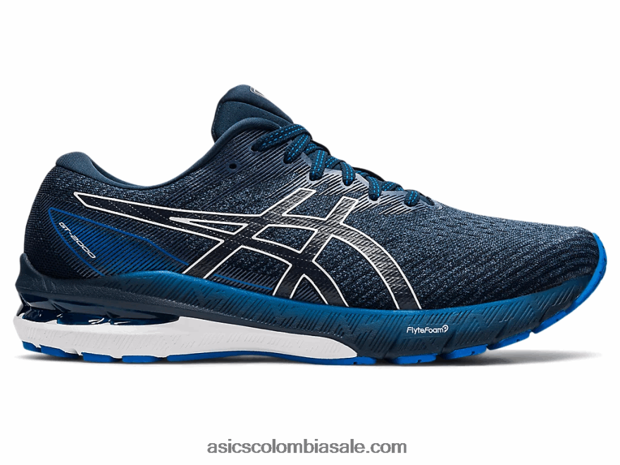 hombres Asics gt-2000 10 azul trueno/azul francés 20X82N1697