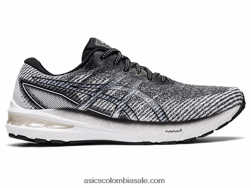 hombres Asics gt-2000 10 blanco negro 20X82N1468