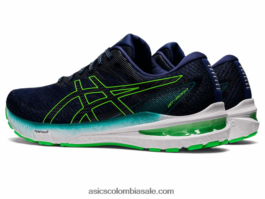 hombres Asics gt-2000 10 de ancho océano profundo/hoja nueva 20X82N1244