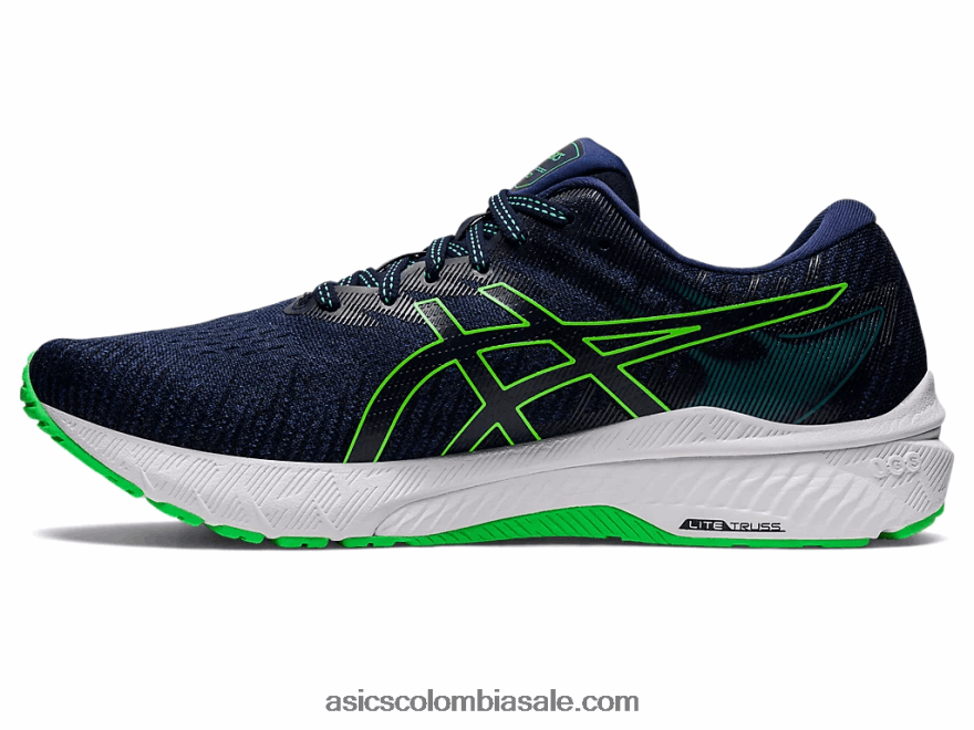hombres Asics gt-2000 10 de ancho océano profundo/hoja nueva 20X82N1244