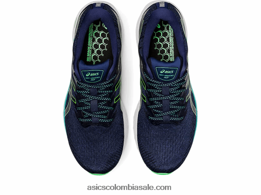 hombres Asics gt-2000 10 de ancho océano profundo/hoja nueva 20X82N1244