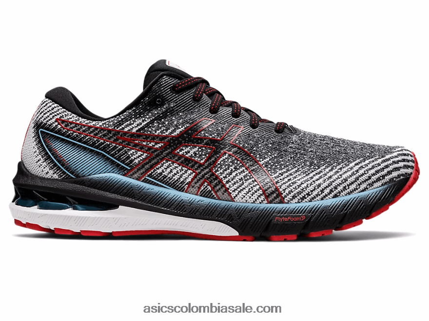 hombres Asics gt-2000 10 negro/rojo veloz 20X82N1858