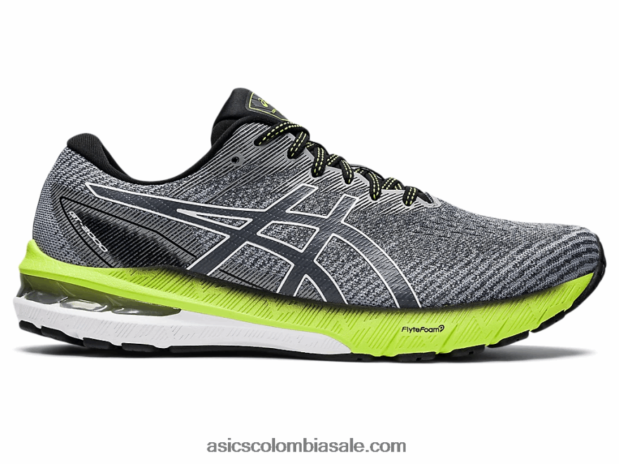 hombres Asics gt-2000 10 portador gris/blanco 20X82N1475