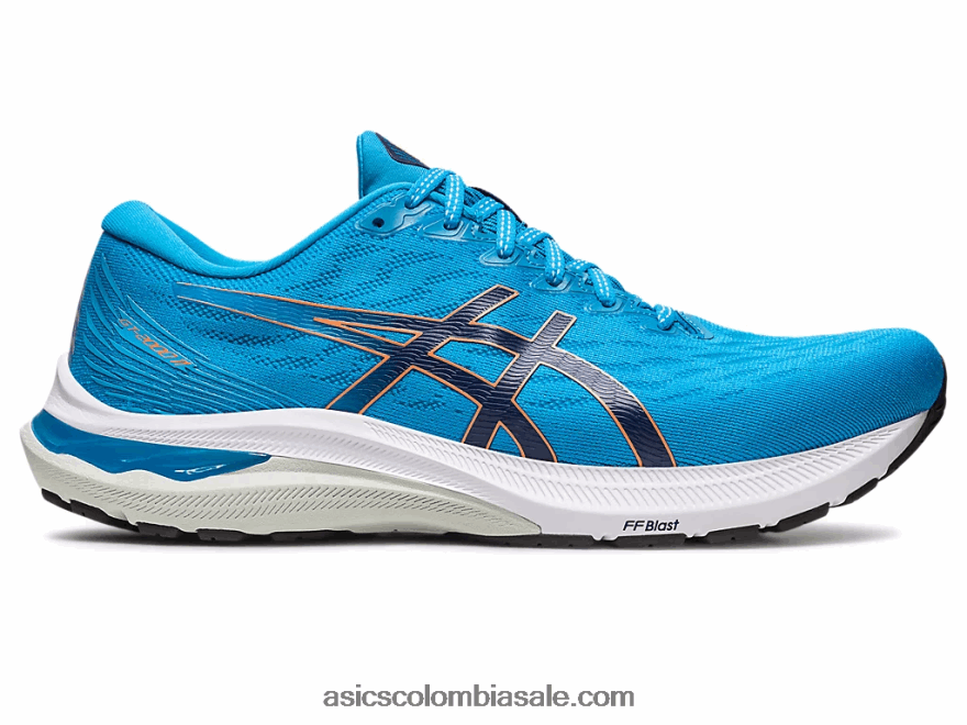 hombres Asics gt-2000 11 azul isla/azul índigo 20X82N680