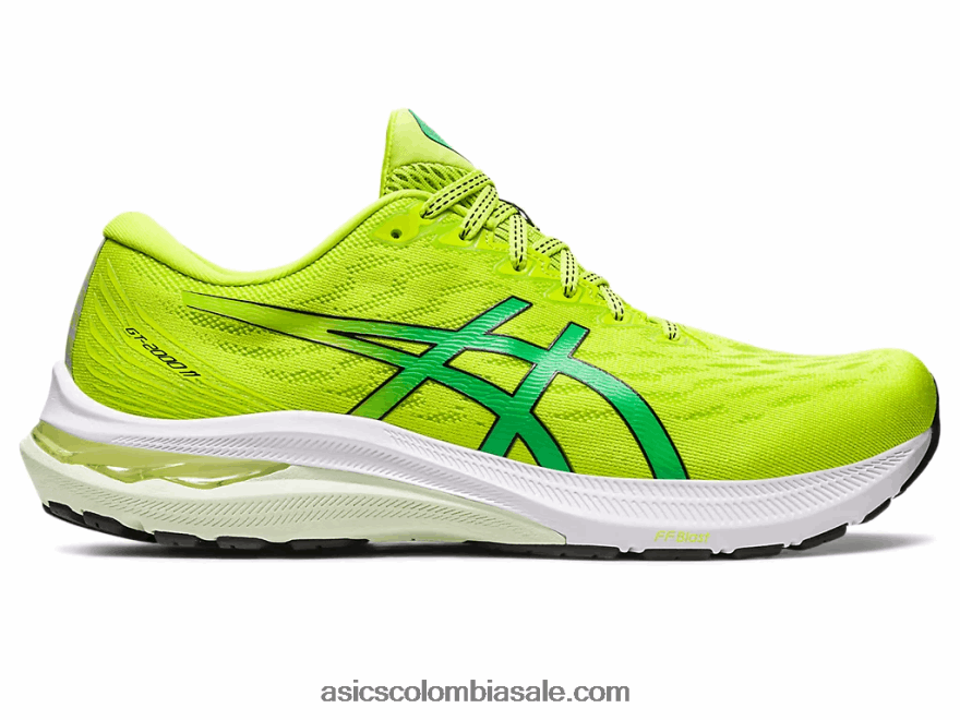 hombres Asics gt-2000 11 ralladura de lima/negro 20X82N104