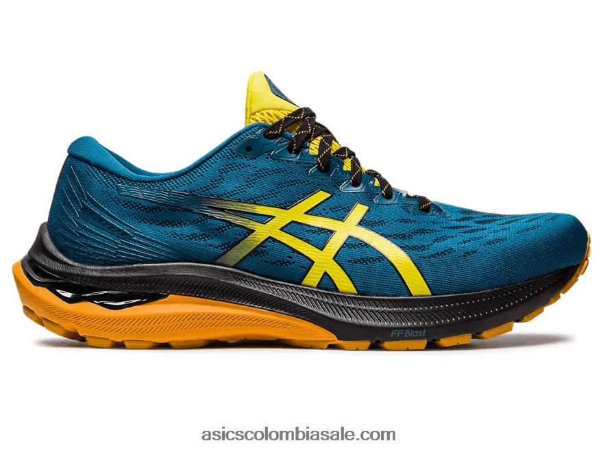 hombres Asics gt-2000 11 tr amplio baño en la naturaleza baño natural/amarillo dorado 20X82N379