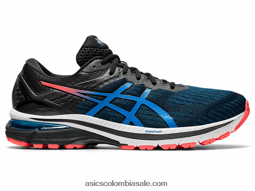 hombres Asics gt-2000 9 negro/azul directorio 20X82N2044