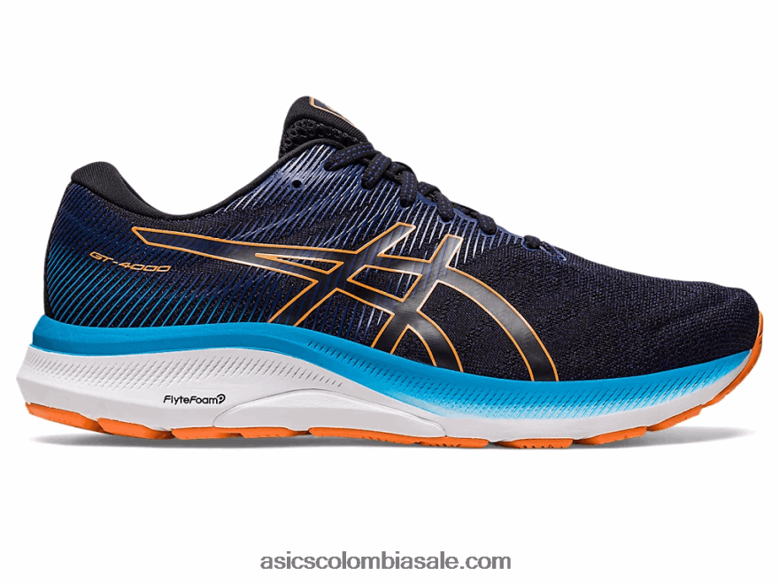 hombres Asics gt-4000 3 melocotón negro/sol 20X82N628