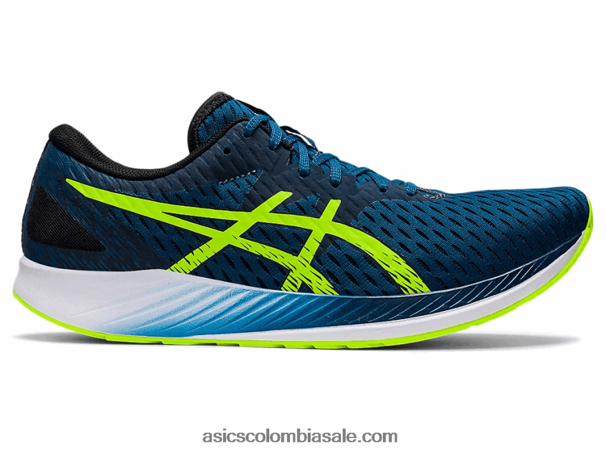 hombres Asics hipervelocidad azul mako/verde peligro 20X82N1455