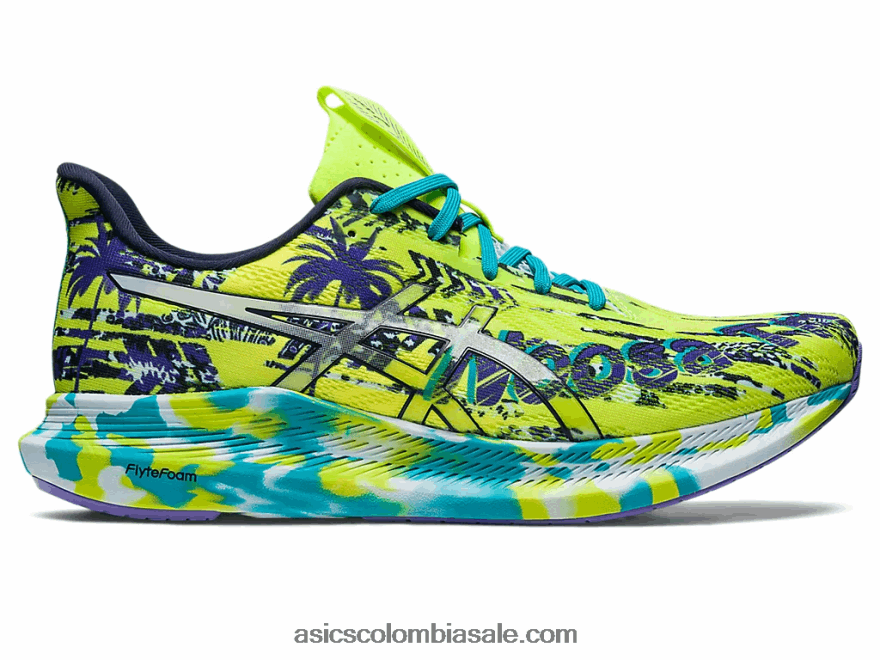 hombres Asics noosa tri 14 ralladura de lima/cielo 20X82N346