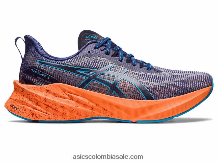 hombres Asics novablast 3 le azul índigo/azul isla 20X82N217